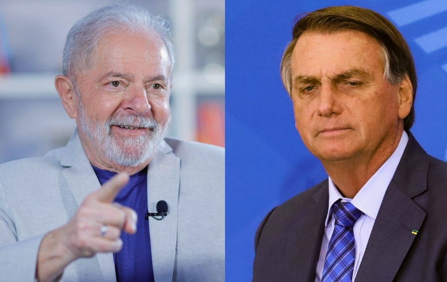 Pesquisa do Ipec mostra Lula com 51% contra 42% de Bolsonaro em votos totais