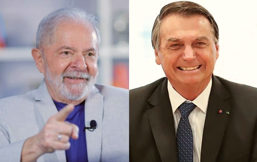 Pesquisa mostra Lula com 49% das intenções de voto e Bolsonaro com 44%