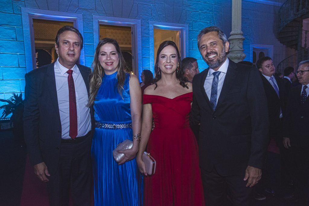Camilo Santana, Onelia Santana, Lia Freitas E Helmano Freitas