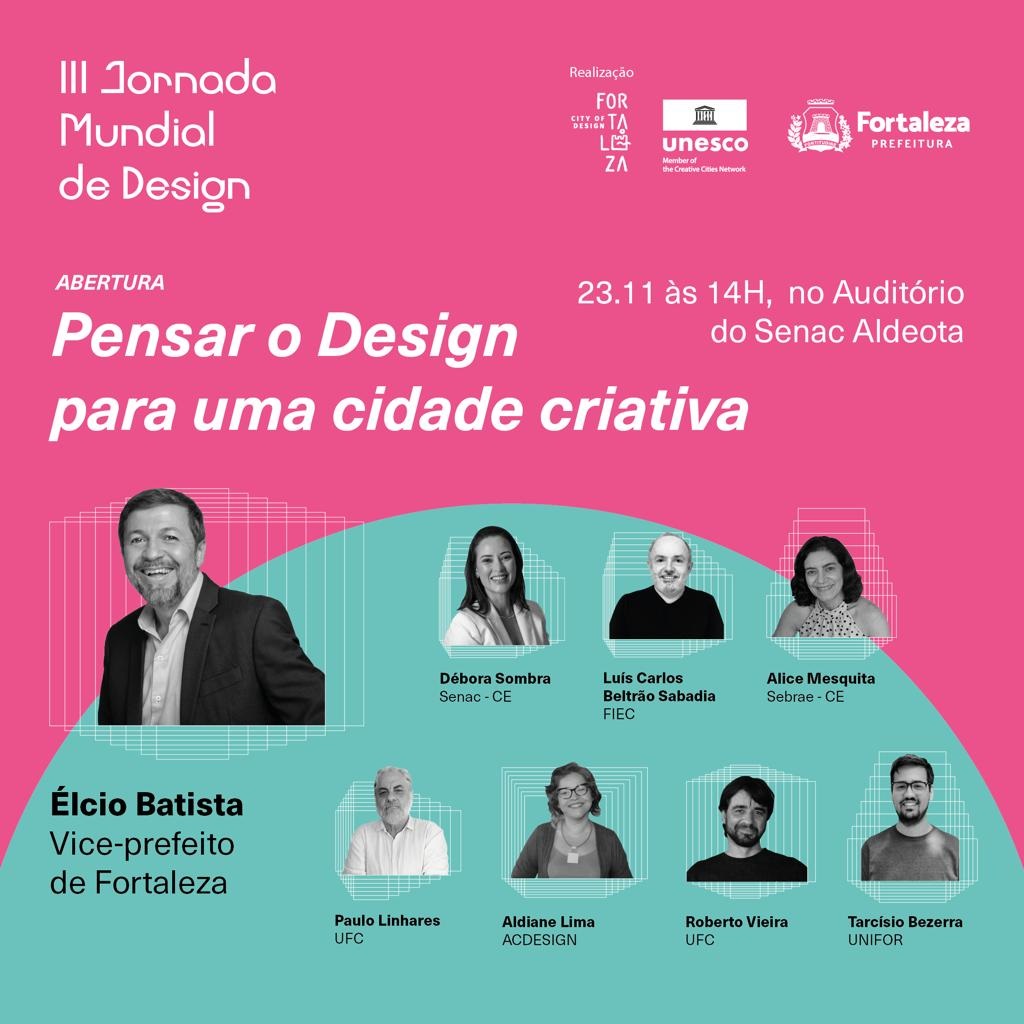 Fortaleza sediará a III Jornada Mundial do Design – Talks