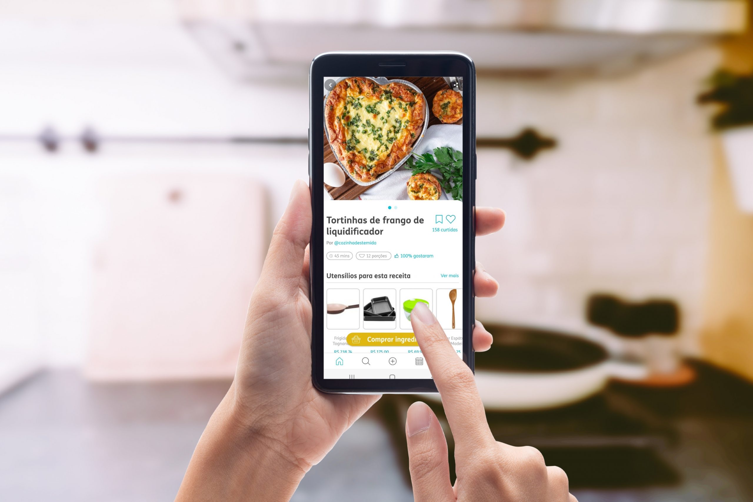 Rede Social de receitas atinge mais de 1 milhão de usuários mensais