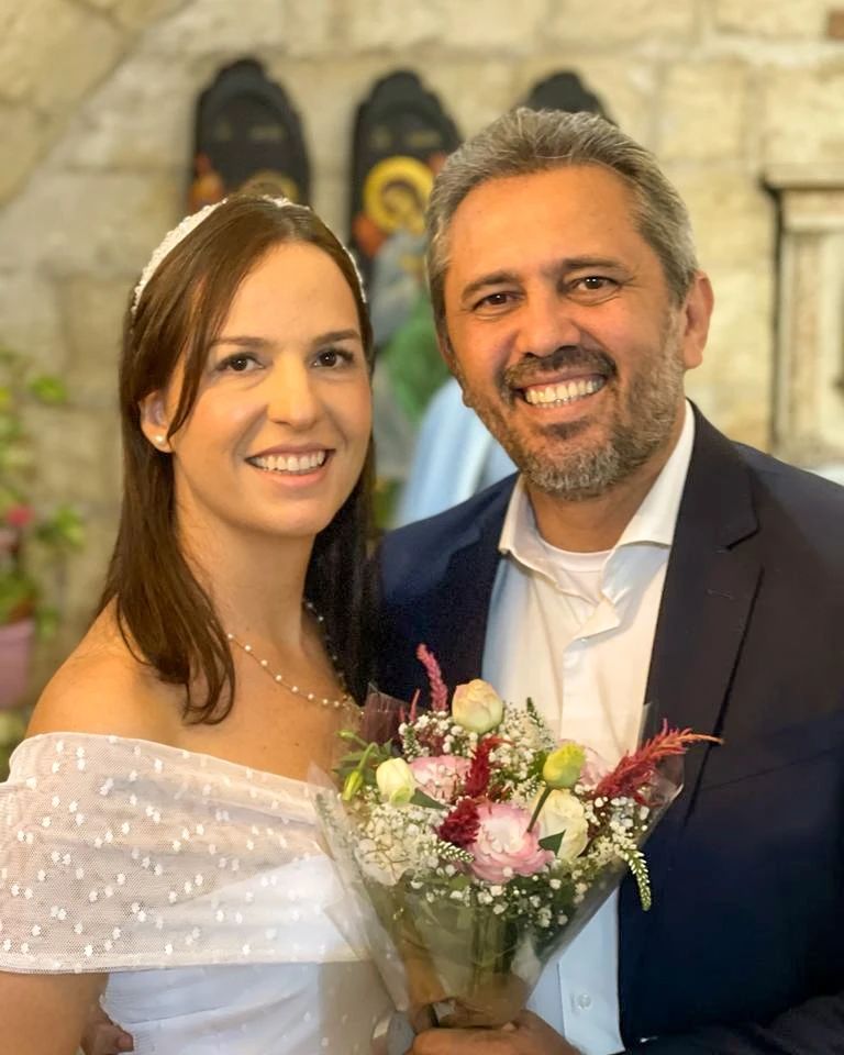Elmano e Lia Freitas renovam os votos de casamento em Israel