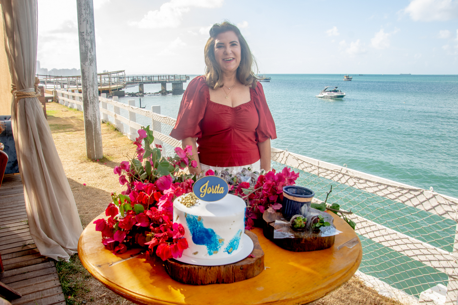 Jória Araripe celebra seu aniversário no Iate Clube de Fortaleza
