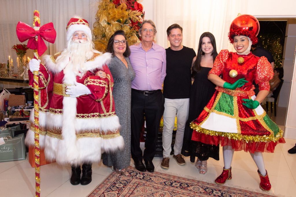 Papai Noel, Fernanda E Jens Jensen, Philippe Carapeba E Isabela Barbosa