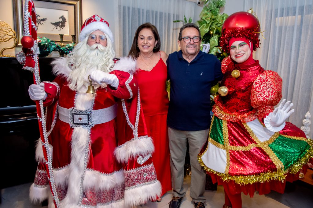 Papai Noel, Telma Melo, Pedro Sergio E Mamãe Noel