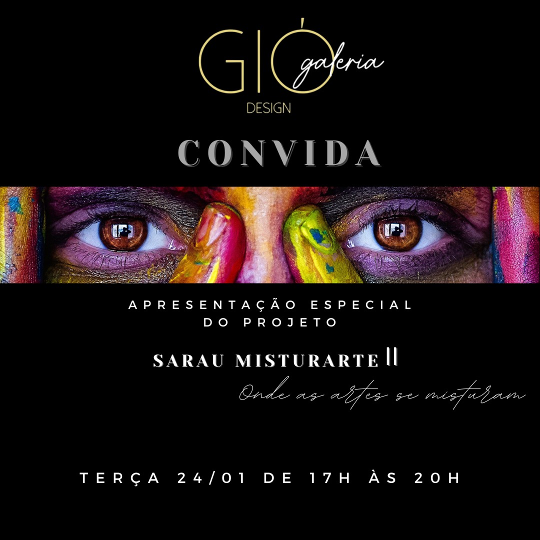 Coquetel de lançamento do Sarau MISTURARTE II acontece nesta terça-feira (24)