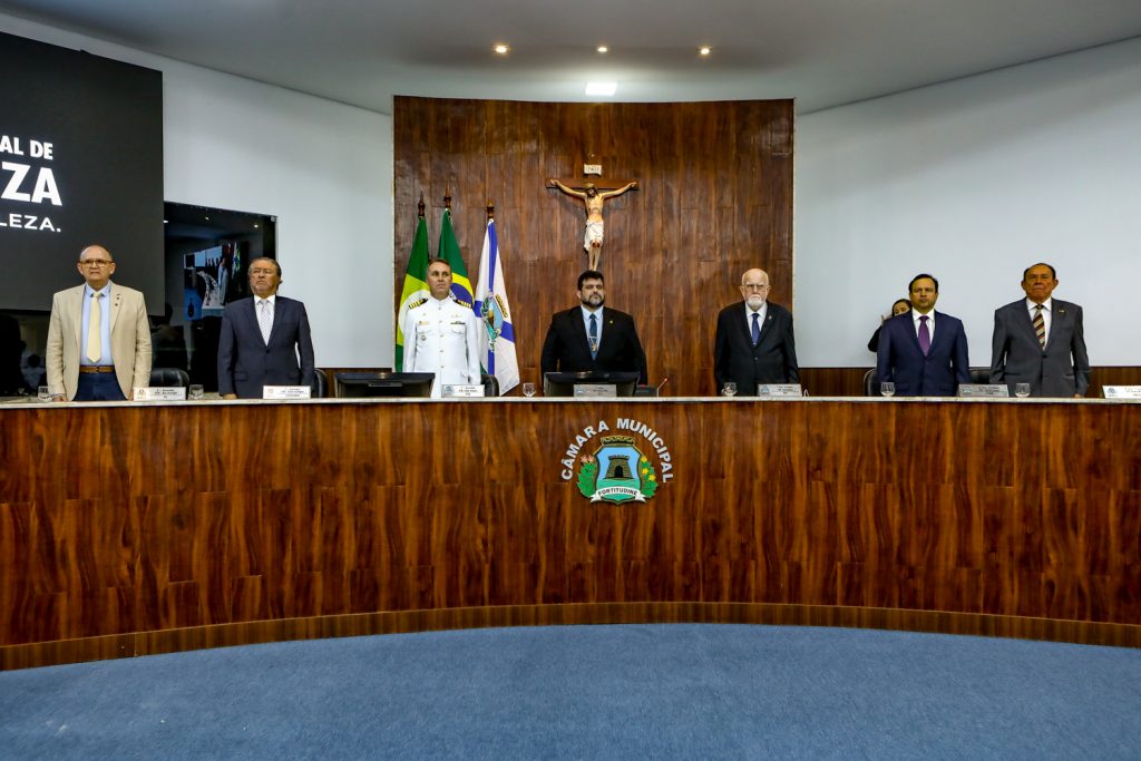 Francisco Caminha, Reitor Candido Albuquerque, Comdt Valença, Ver Jorge Pinheiro, Almirante Uberg E Igor Barroso E Maniel Duca