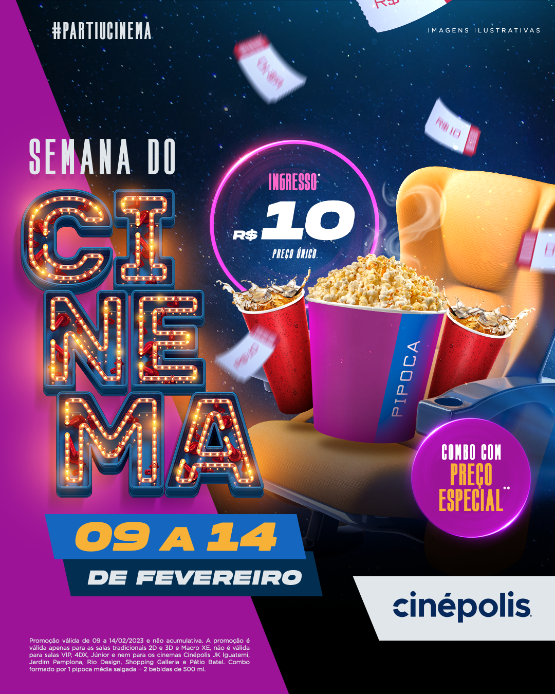 Cinépolis participa de mais uma edição da Semana do Cinema com ingressos a R$10,00