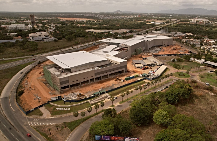 Terrazo Shopping tem obras aceleradas e previsão de inaugurar no final de maio Terrazo Shopping tem obras aceleradas e previsão de inaugurar no final de maio
