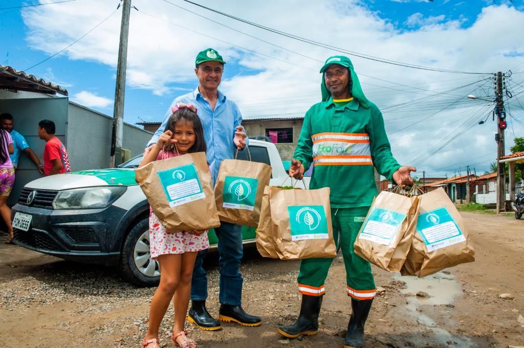 Ecofor cultiva e distribui hortaliças para comunidade de forma gratuita