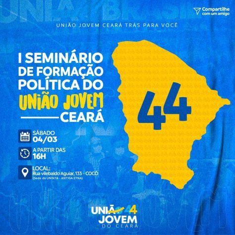 União Brasil Jovem realiza 1º Seminário de Formação Política em Fortaleza