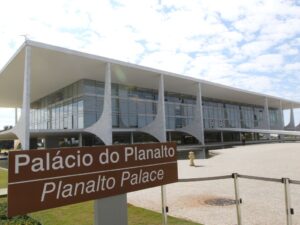 Palácio Do Planalto Na Praça Dos Três Poderes Em Brasília