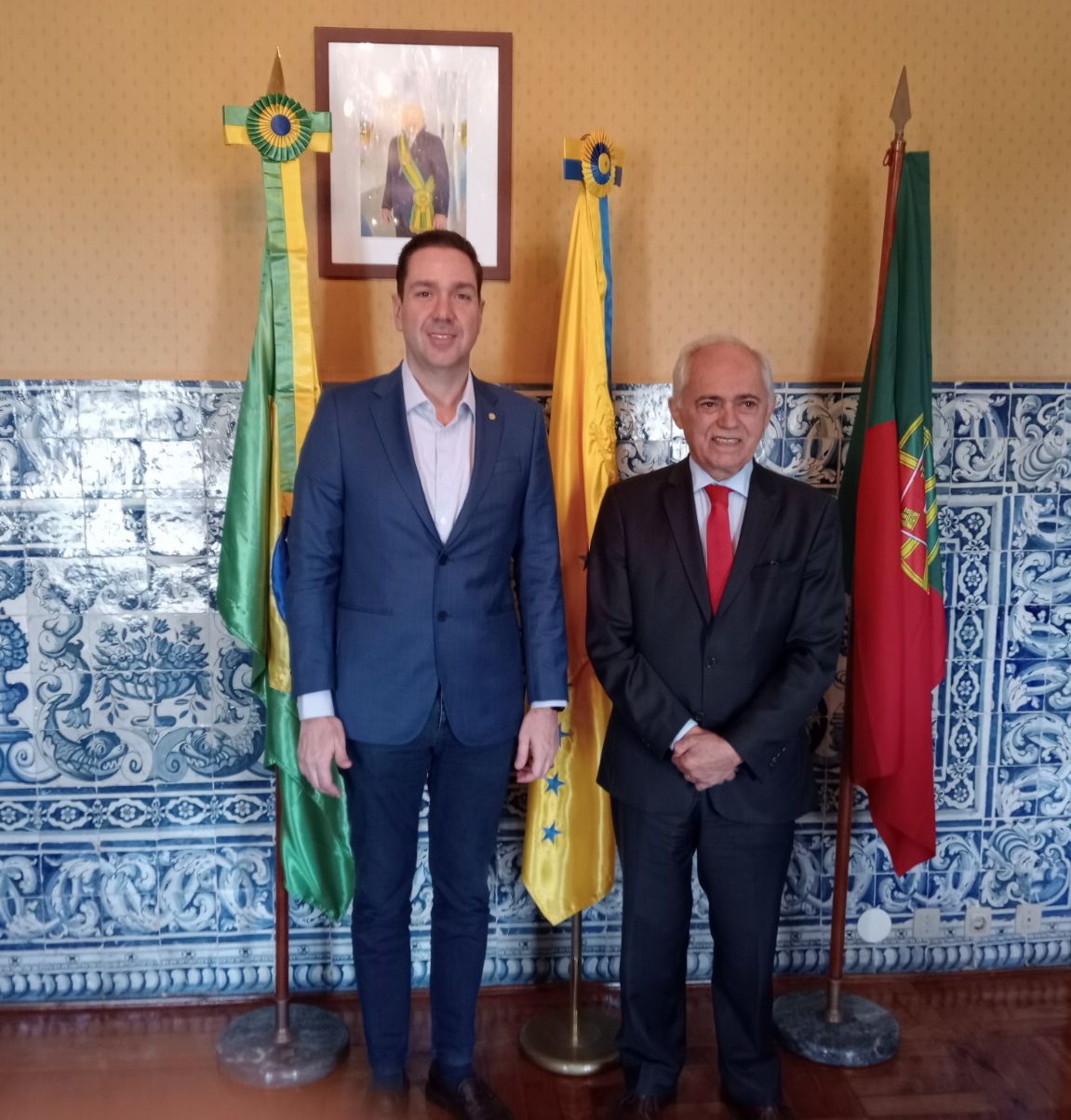 Eduardo Bismarck se reúne com embaixador do Brasil em Portugal e apresenta propostas para turismo brasileiro