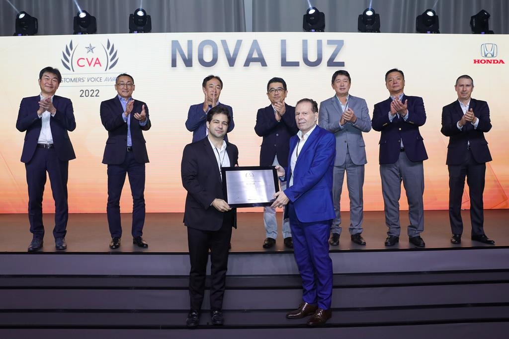 Honda Novaluz é reconhecida como uma das melhores concessionárias Honda no Brasil