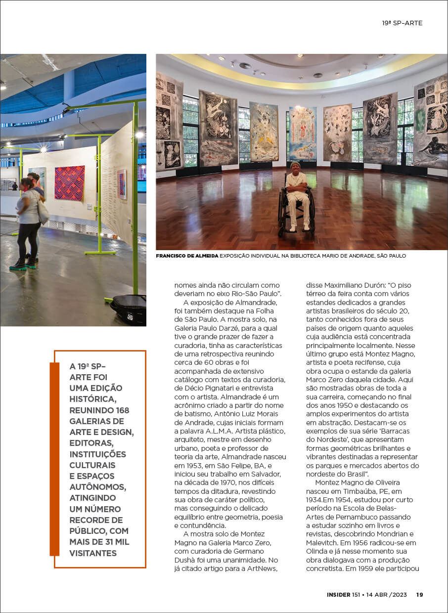 Insider #151 19ª Sp Arte19