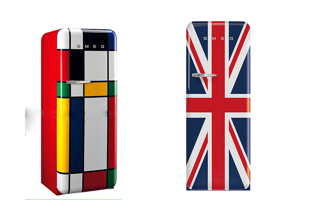 A fabricante de geladeiras de luxo – Smeg, presta homenagem ao mestre das artes holandês  Piet Mondrian