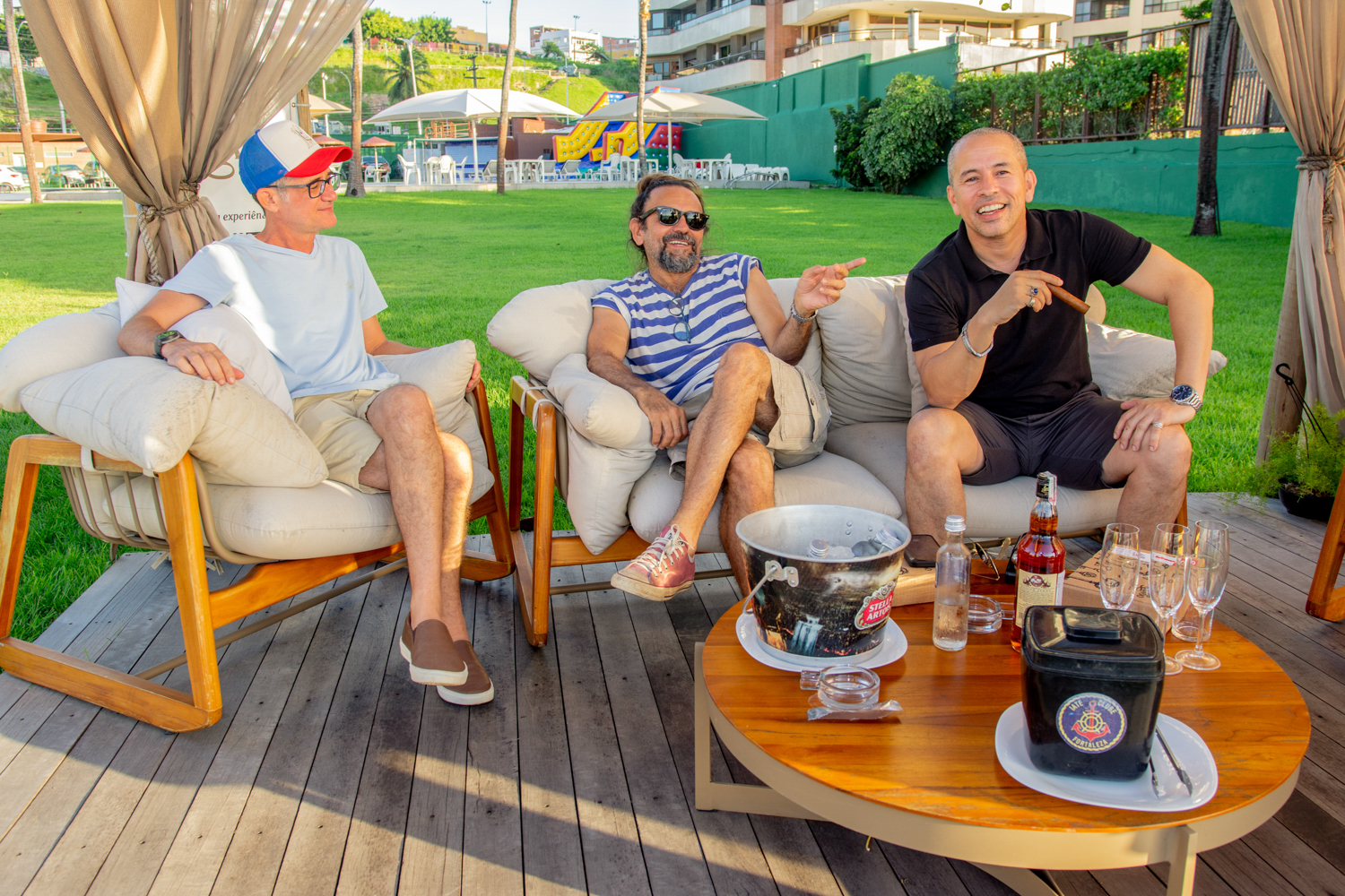 Tibério Guimarães, Halder Gomes E Edmilson Filho