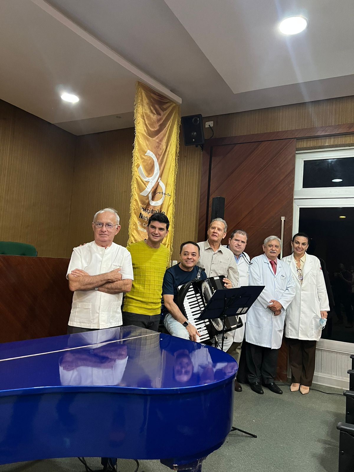 Paulo Rodrigo Pianista e Dr. Oswaldo da Sanfona realizam homenagem aos 90 anos do Hospital de Messejana