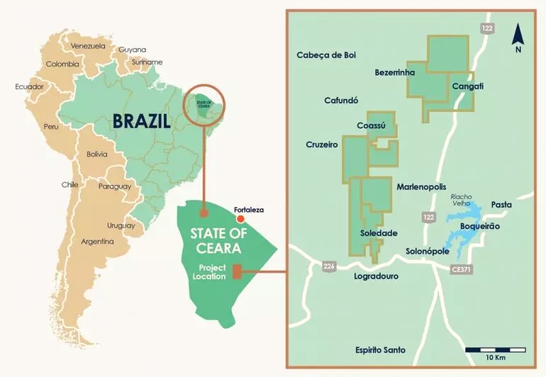 Mineradora australiana prospecta jazida de lítio no município de Solonópole