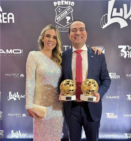 Presidente do Fortaleza, Marcelo Paz, recebe prêmio de Melhor Gestor do Brasil