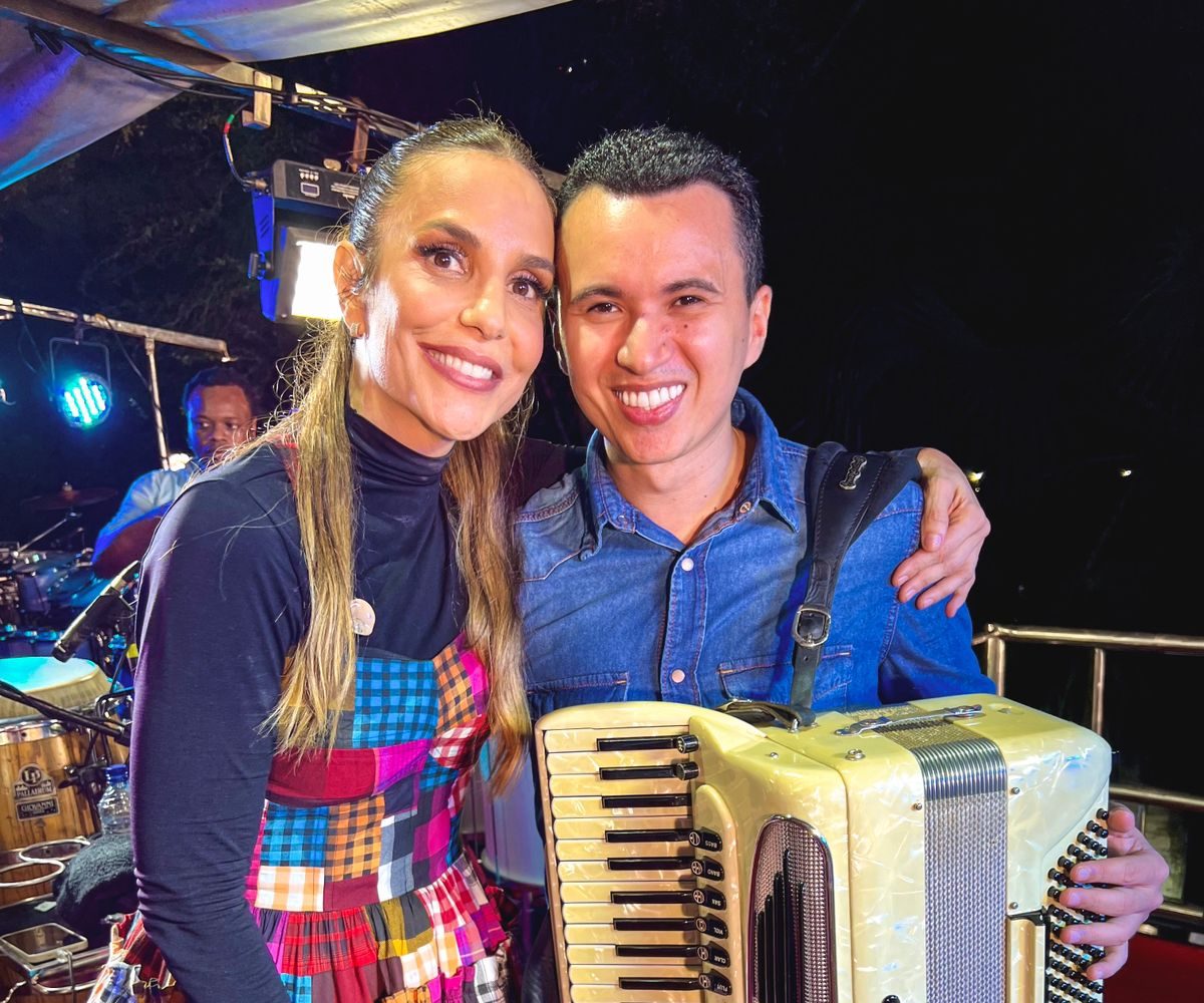 Acordeonista cearense é convidado por Ivete Sangalo para participar de sua turnê de São João