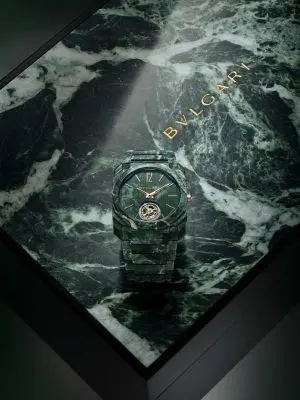 Bulgari apresenta relógio espetacular feito em mármore