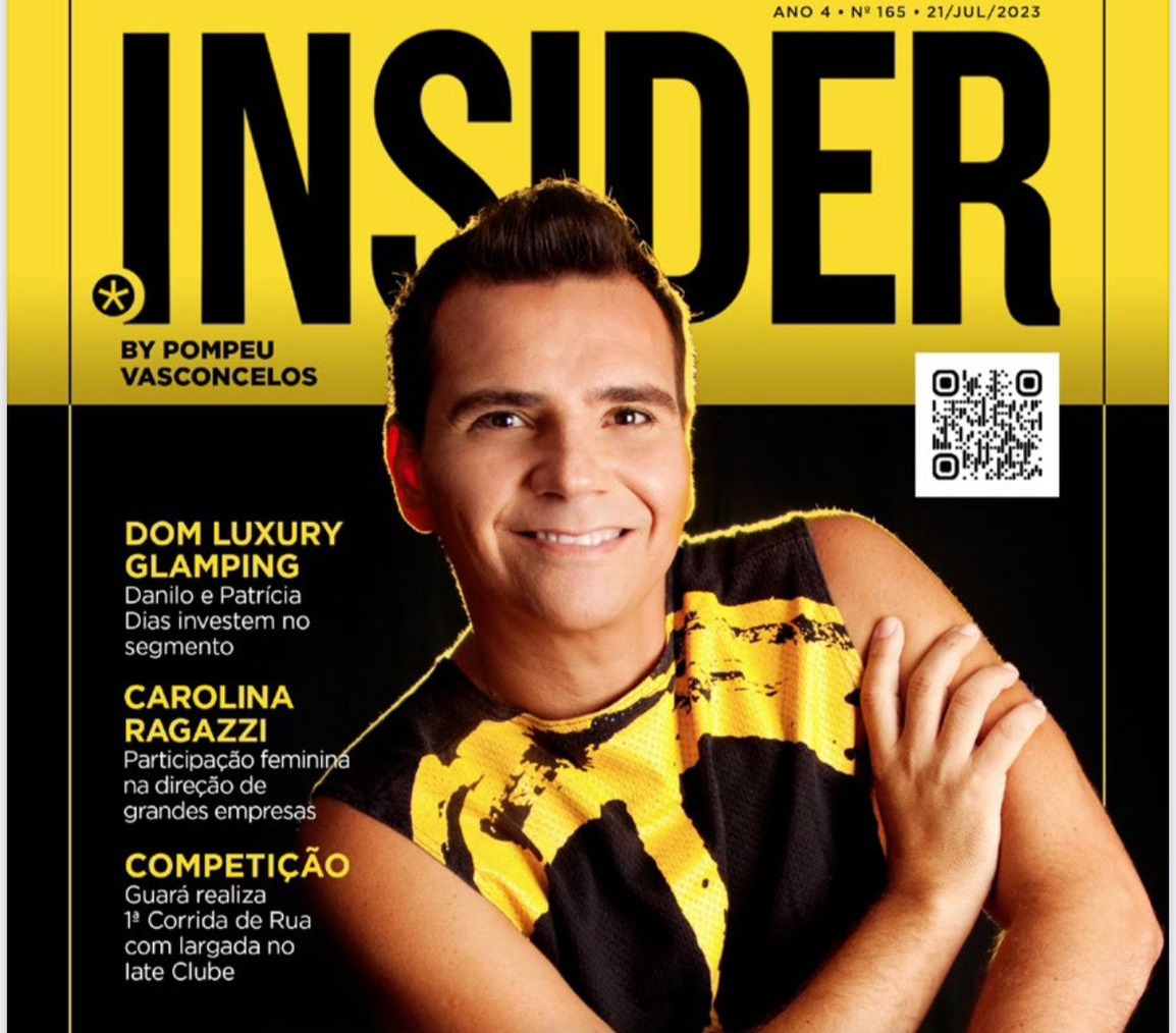 Sergynho Pimenta estampa a capa da nova edição da revista Insider