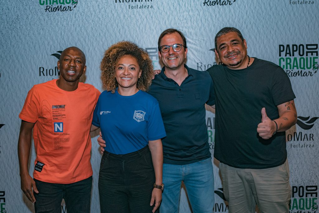 
				Amaral, Michele Ribeiro, Gian Franco e Vampeta 
				