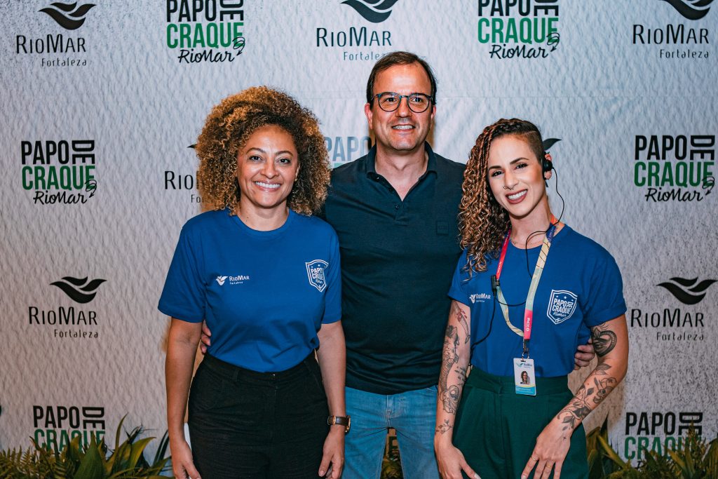 
				Michele Ribeiro, Gian Franco e Georgia Freire 
				