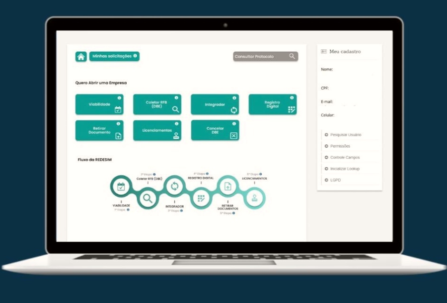 Novo visual do Portal da Jucec traz simplificação para os empreendedores