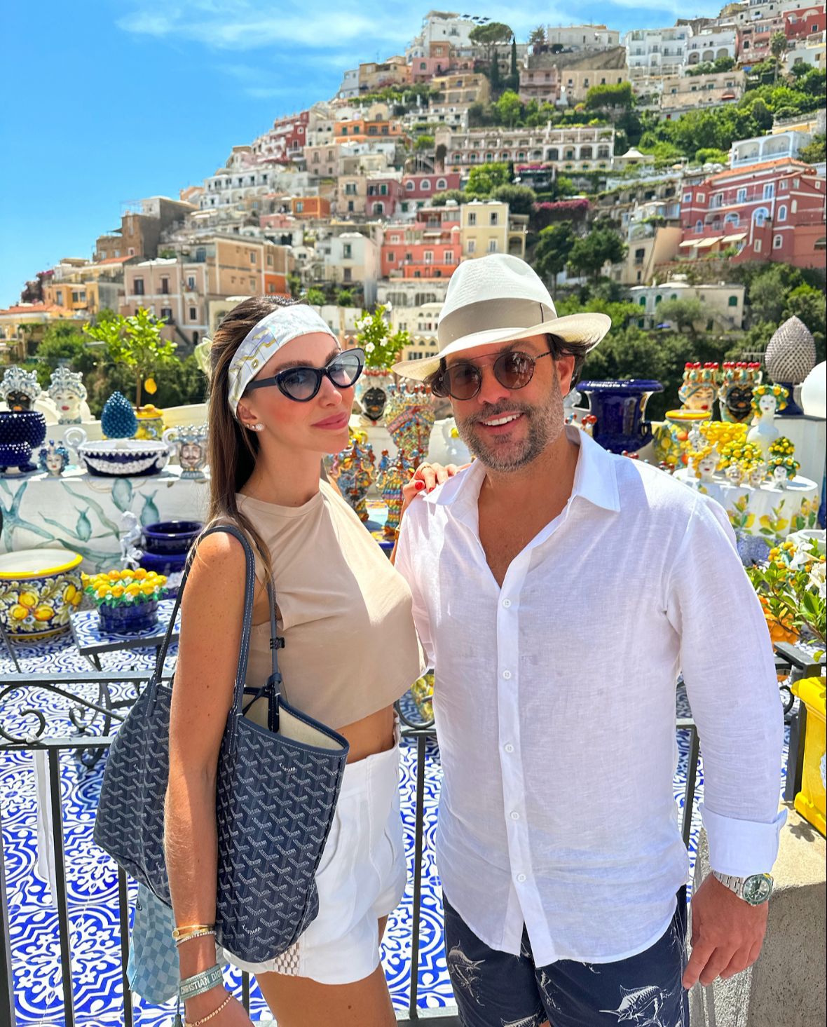 Ivo Machado e Bianca Canzi curtem dias ensolarados na Itália