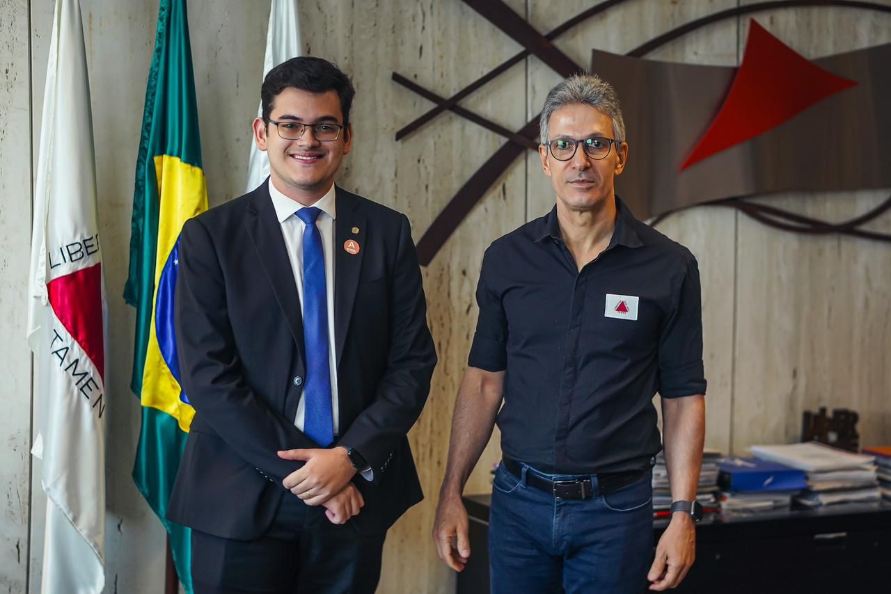 Carmelo Neto é recebido por Romeu Zema no Palácio Tiradentes e debate projetos importantes para o Ceará