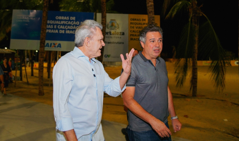 José Sarto visita obras de urbanização da Praia de Iracema