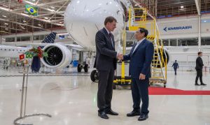 O Primeiro Ministro Pham Minh Chinh Visitou A Embraer, Em São José Dos Campos, Interior De São Paulo, Na Tarde De Sábado, Como Parte De Sua Visita Oficial Ao Brasil Foto Cláudio Capucho