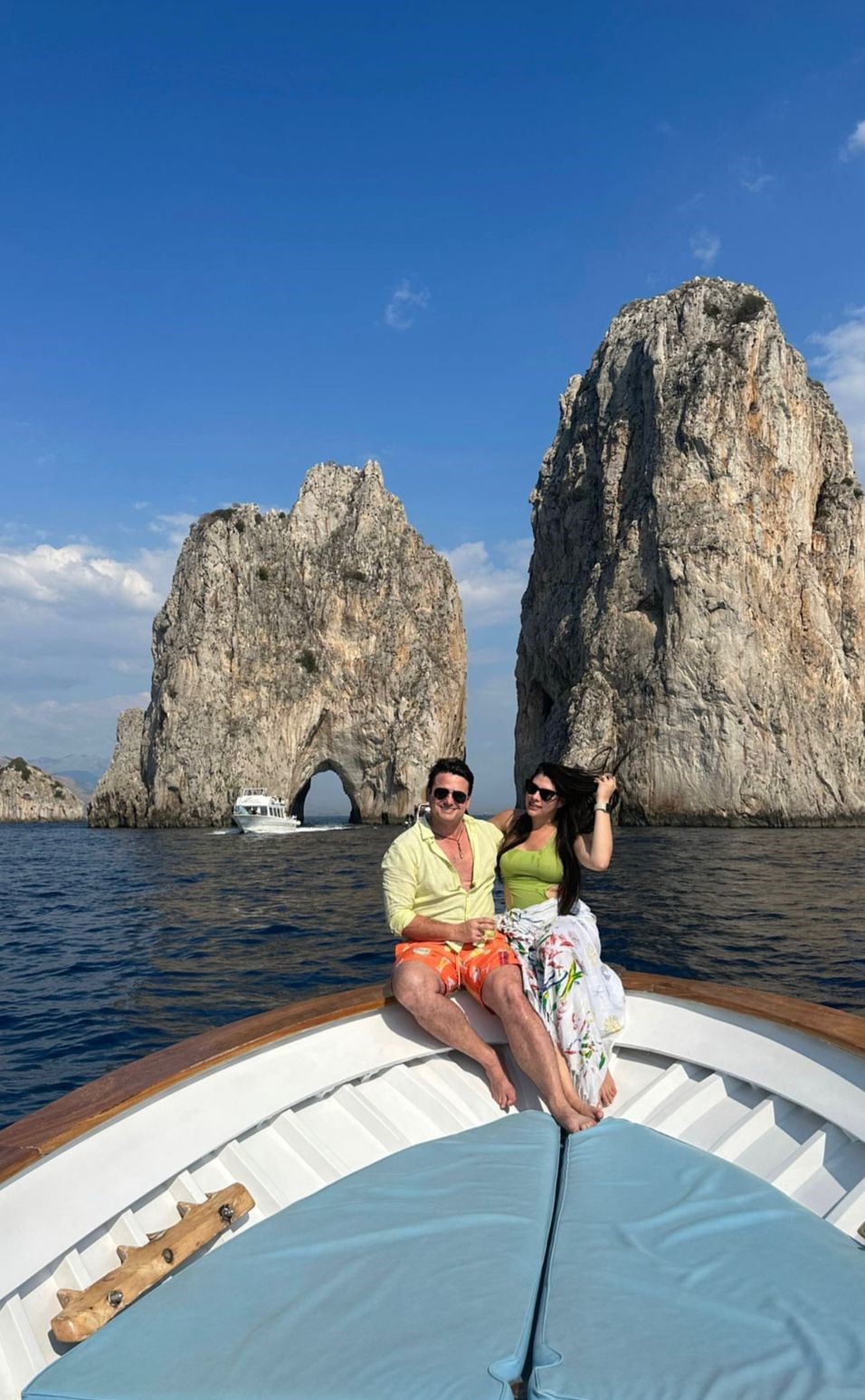Rafael e Celiane Studart desfrutam de férias no verão europeu