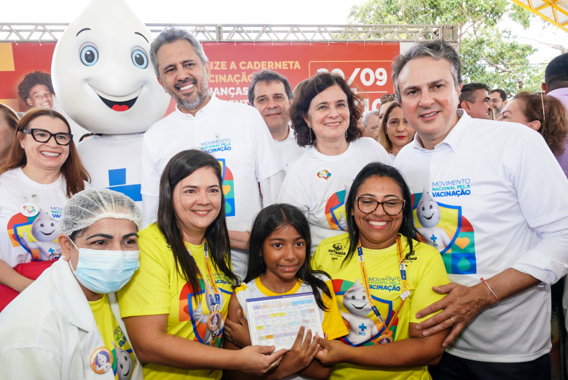 Nísia Trindade e Camilo Santana reforçam união para engajar brasileiros na Campanha Nacional de Multivacinação