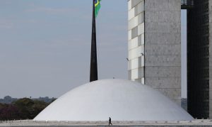 Palácio Do Congresso Nacional Na Esplanada Dos Ministérios Em Brasília