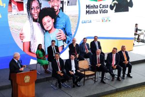 Brasília Df), 22.11.2023 Presidente Participa Do Anúncio Da Primeira Seleção De Propostas Do Novo Minha Casa, Minha Vida Para A Faixa 1, Destinada A Famílias Com Renda Bruta Mensal De Até R$ 2.640. Presentes Os Ministros Da Casa Civil, Rui Costa, E
