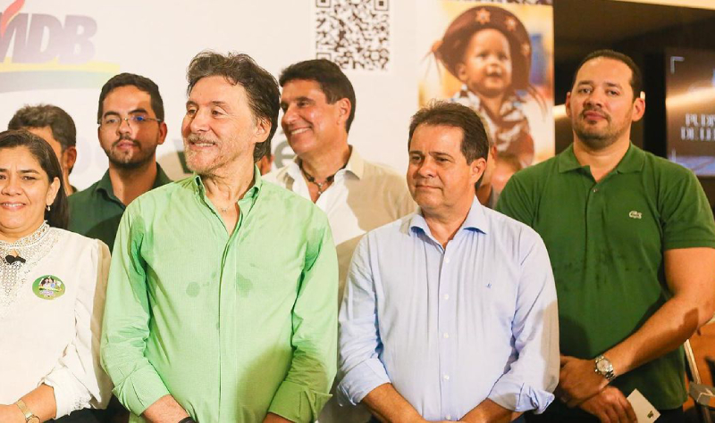Em convenção do MDB Ceará, Eunício Oliveira convida Evandro Leitão para disputar a Prefeitura de Fortaleza pela sigla