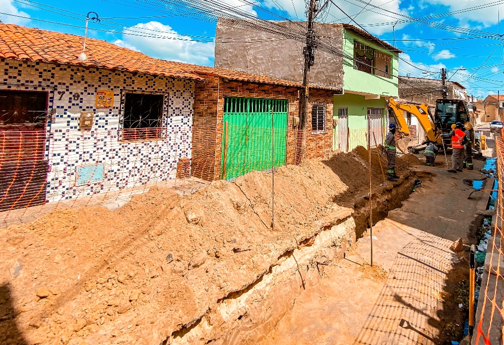 Obras no Vila Velha levam esgotamento sanitário para cerca de 3 mil pessoas