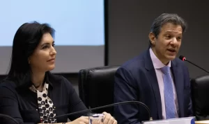 Simone Tebet E Fernando Haddad Foto Agência Brasil