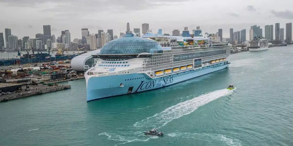 Icon of The Seas: navio 5 vezes maior que o Titanic chega a Miami para sua estreia; confira detalhes
