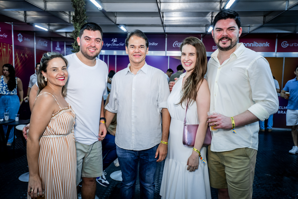 Natasha, José Bandeira, Marcelo Pinheiro, Joana Pinheiro e Felipe