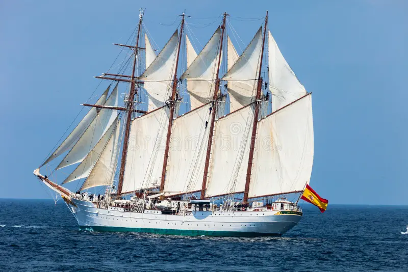 Navio-escola Juan Sebastián de Elcano atraca em Fortaleza no mês de fevereiro para visitação única no Brasil