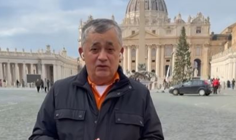 José Guimarães publica vídeo direto do Vaticano antes de audiência com o Papa Francisco