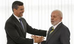 Santiago Pña, Presidente Do Paraguai, E Lula Foto Agência Brasil