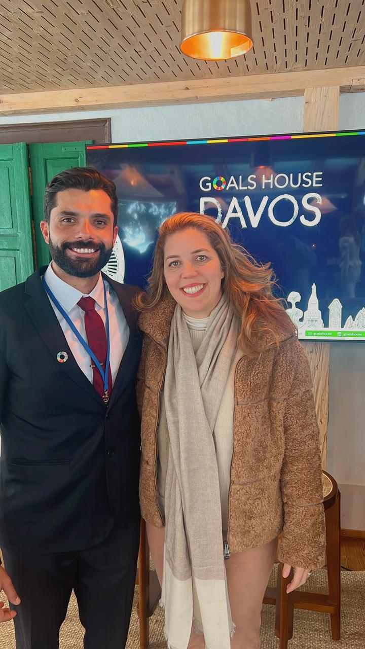 Ticiana Rolim E Italo Alves, No Fórum Econômico De Davos1