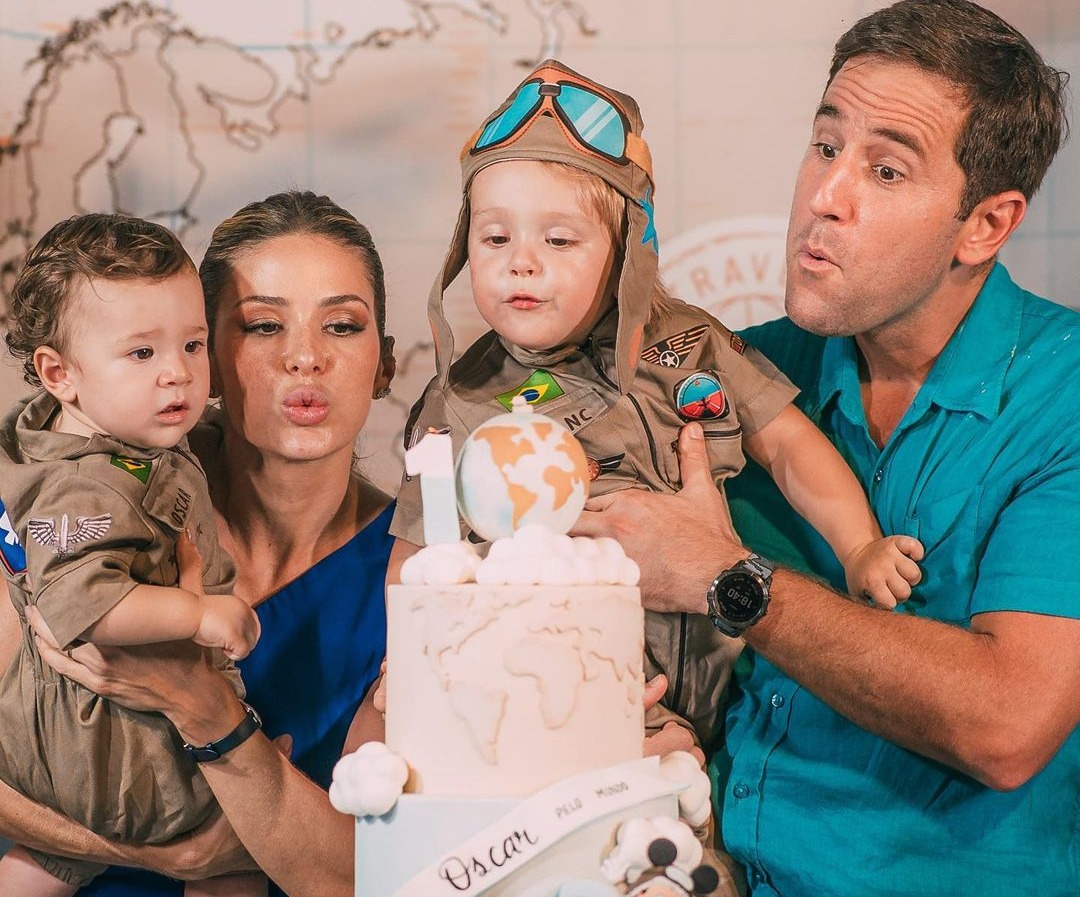 Bruna Waleska e Rodrigo Frota celebram o 1º aniversário do herdeiro Oscar com uma linda festa