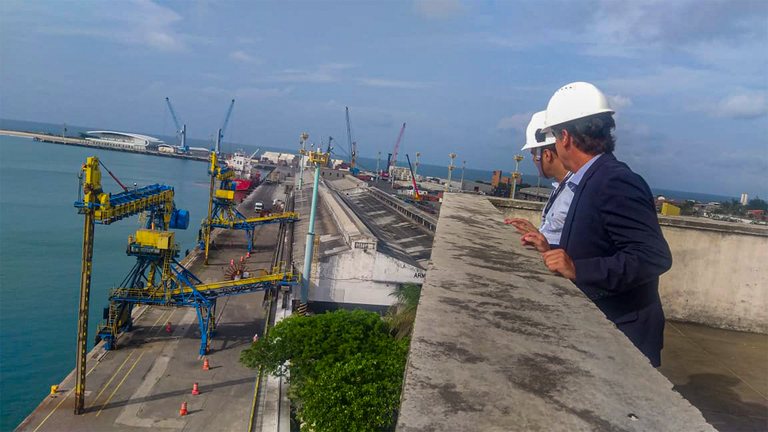 Portos de Fortaleza e do Pecém recebem visita de Eduardo Nery, diretor-geral da ANTAQ