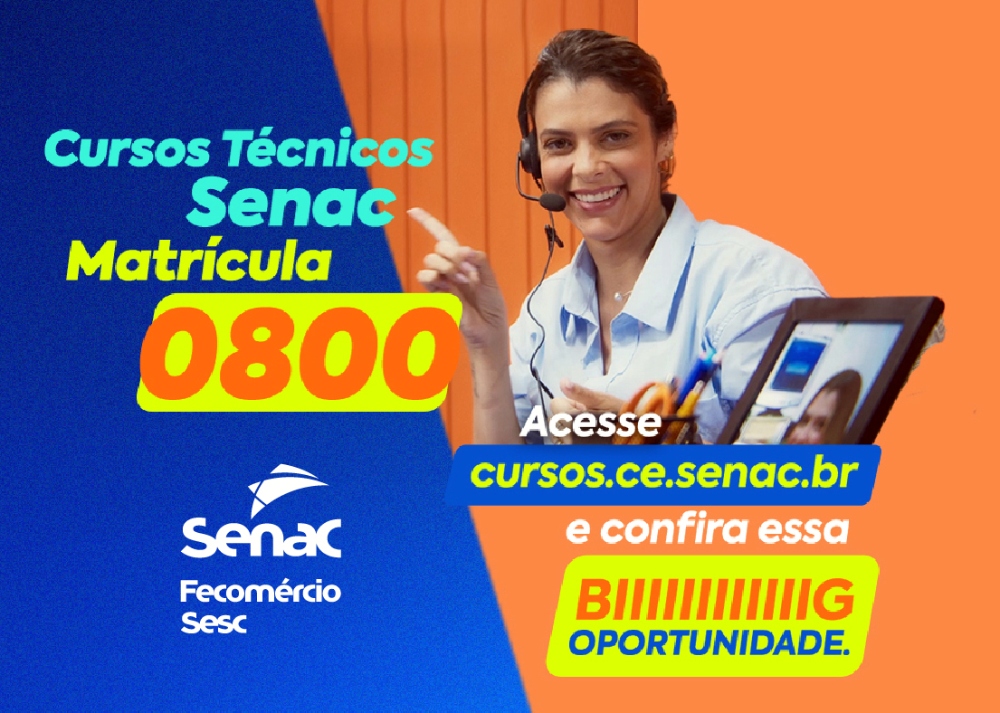 Mila Costa é a protagonista da nova campanha sobre cursos do Senac Ceará